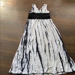 Tie dye maxi dress